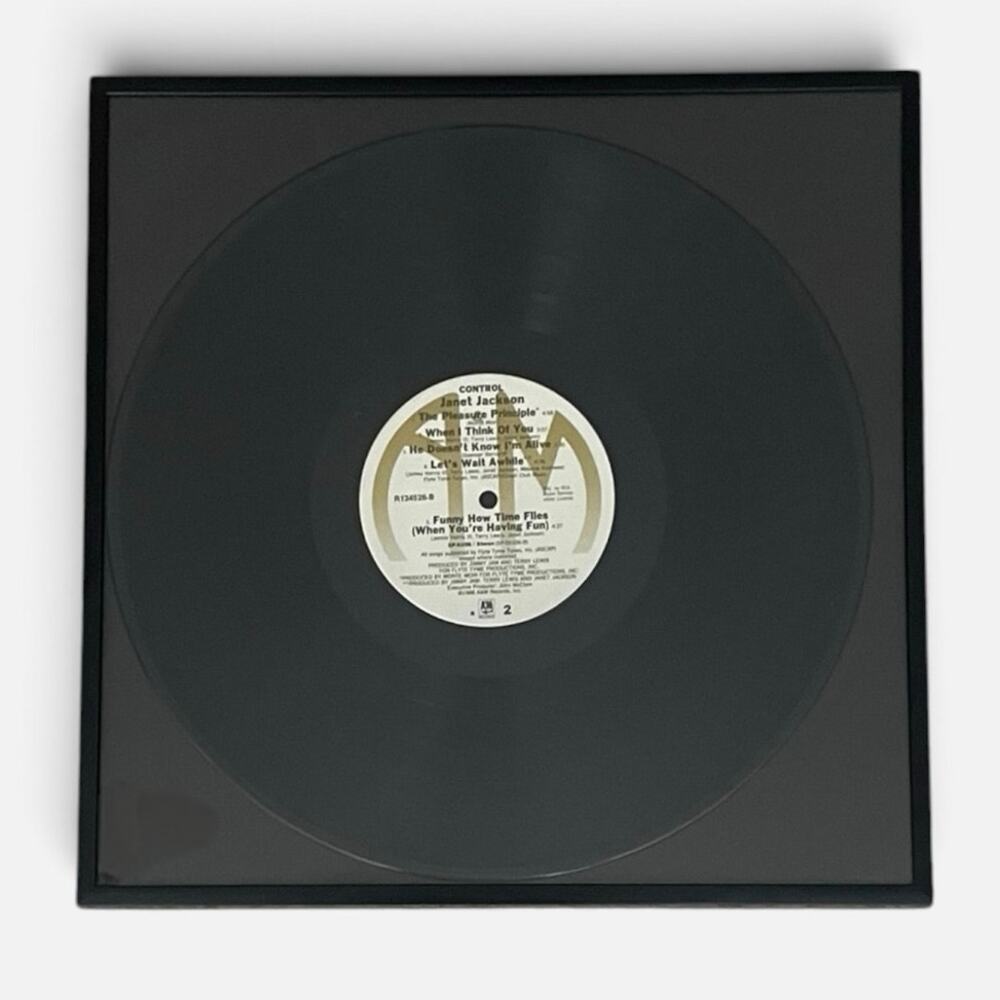 Janet Jackson Control 1986 Vinyl Record Vintage Framed Wall Decor